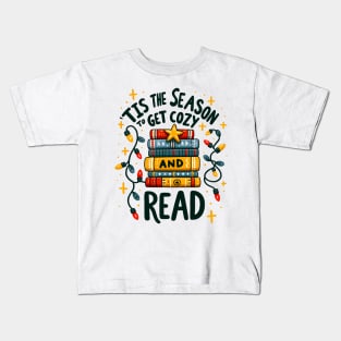 tis the season to get cozy and read Kids T-Shirt